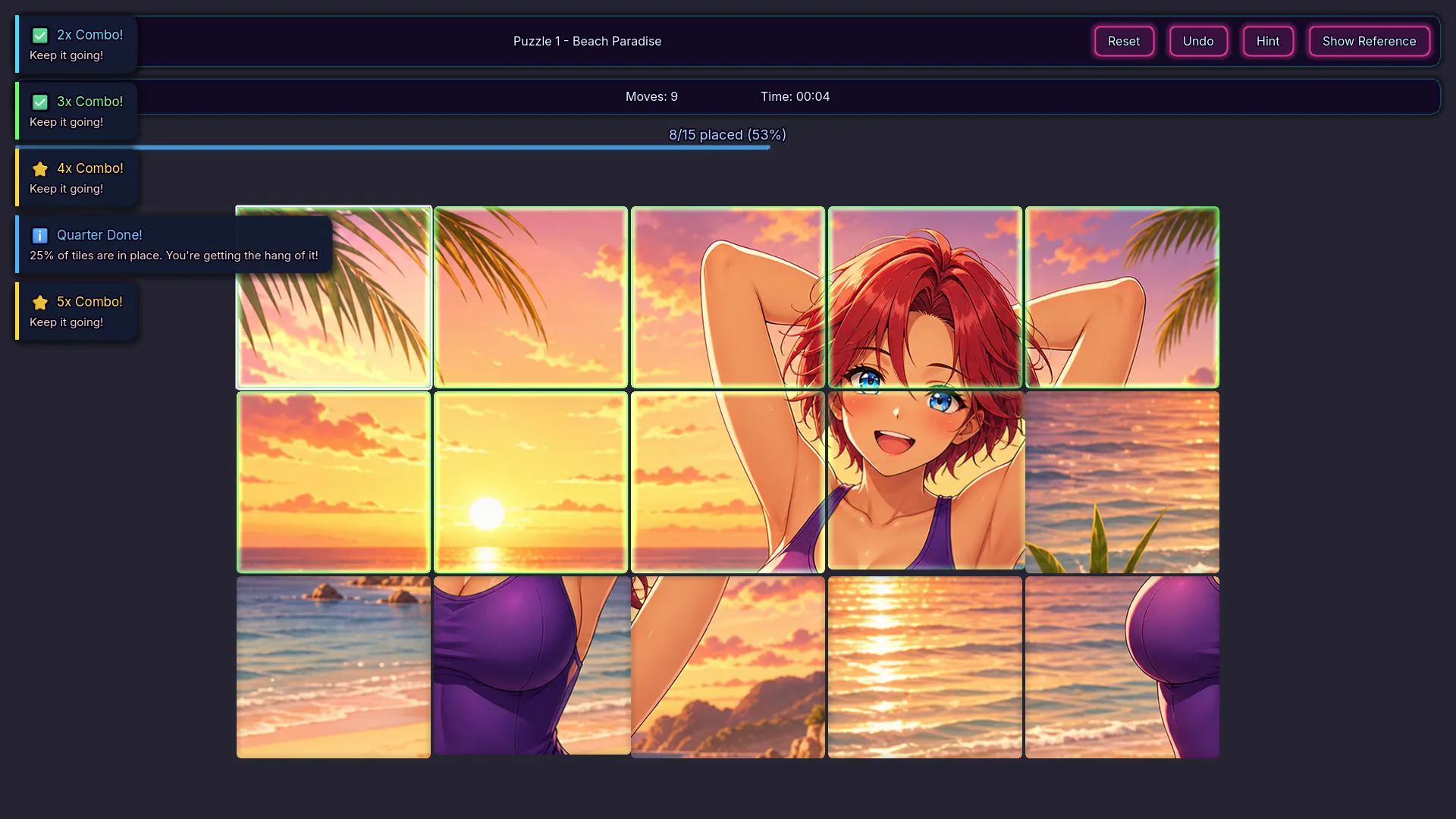 Screenshot of Bikini Heaven gameplay