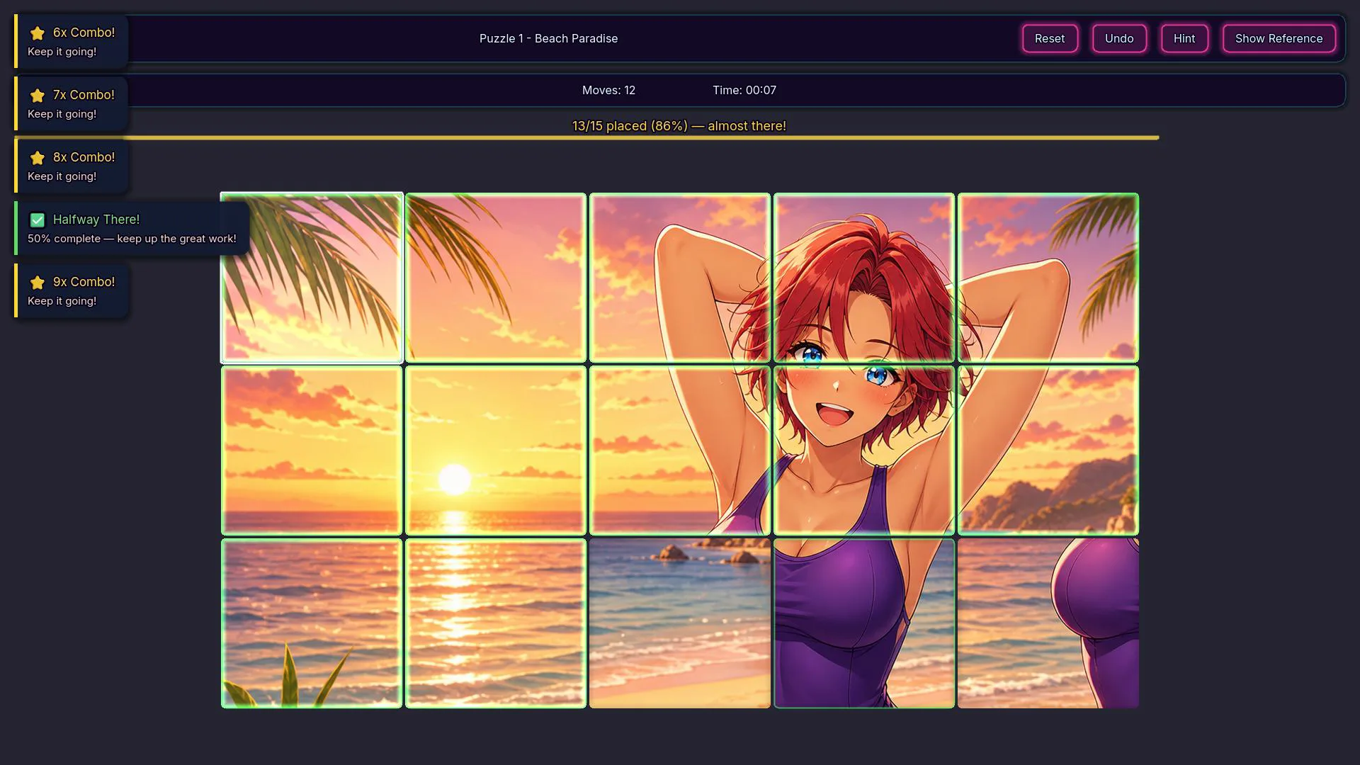 Screenshot of Bikini Heaven gameplay