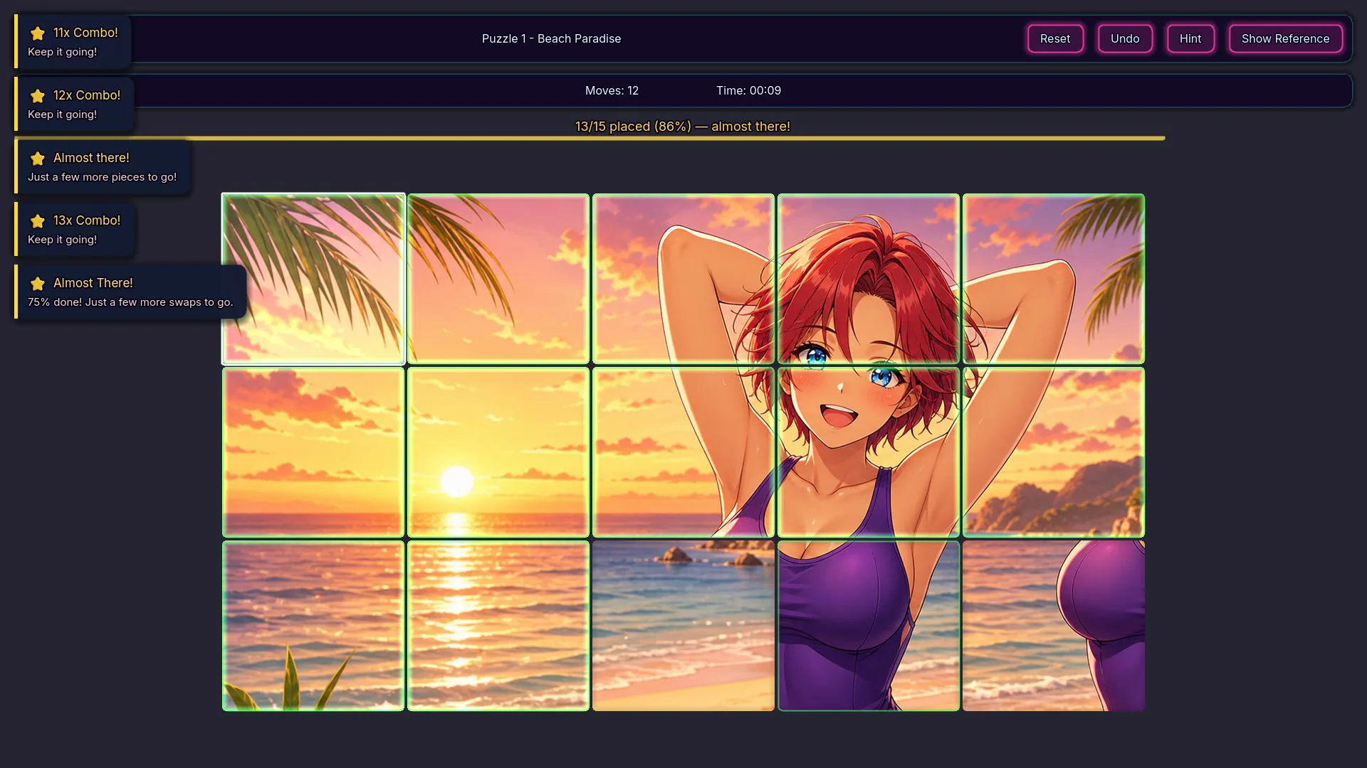 Screenshot of Bikini Heaven gameplay