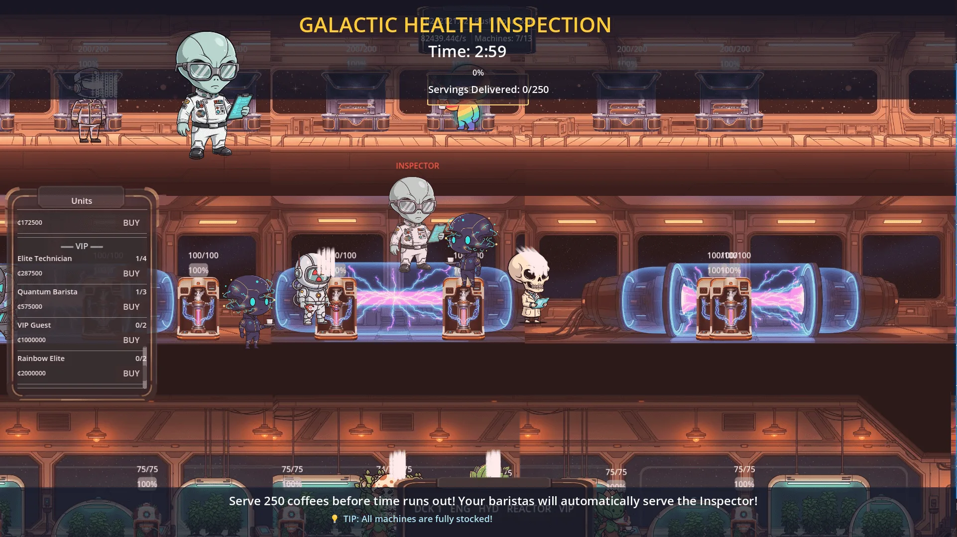 Screenshot of Starbrew Station gameplay