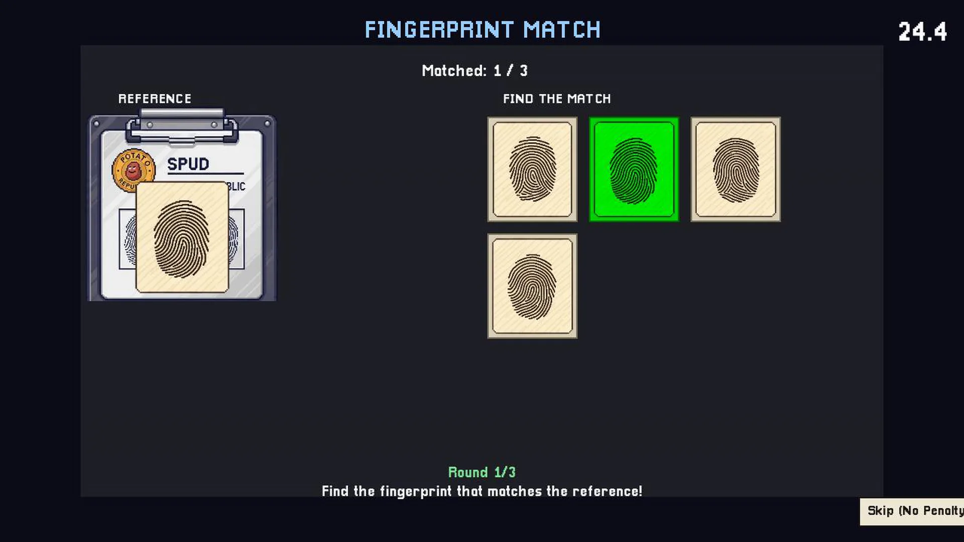 Screenshot of Spud Customs gameplay